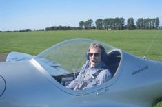 Matthias im Cockpit